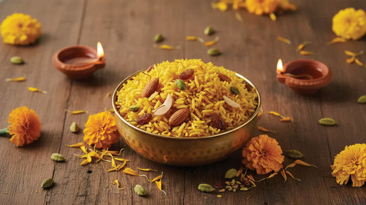 Meethe Chawal (North Indian Sweet Saffron Rice)
