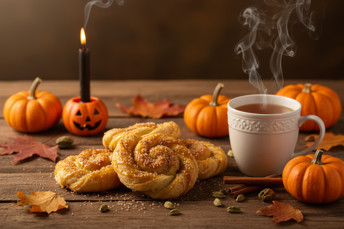 Pumpkin Spice Puff Pastry Twists
