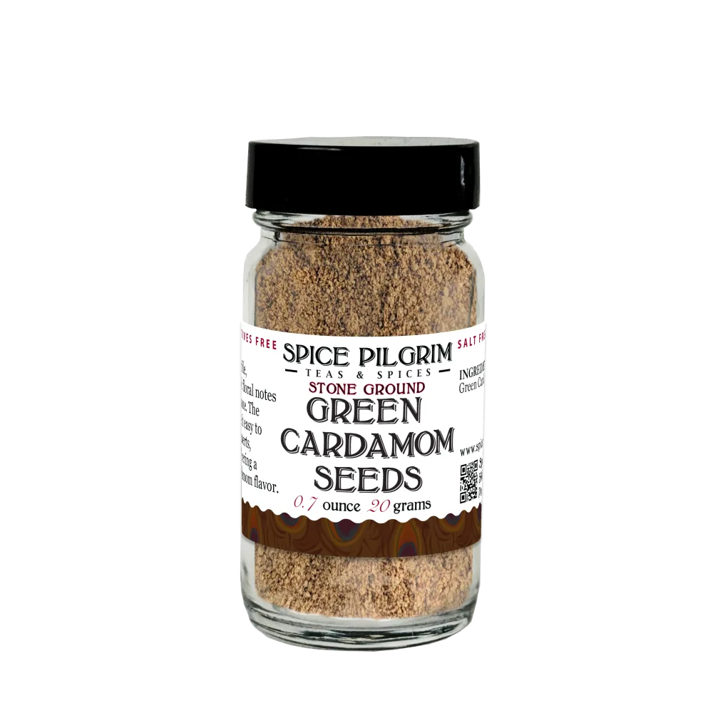 Green Cardamom Seeds - Ground